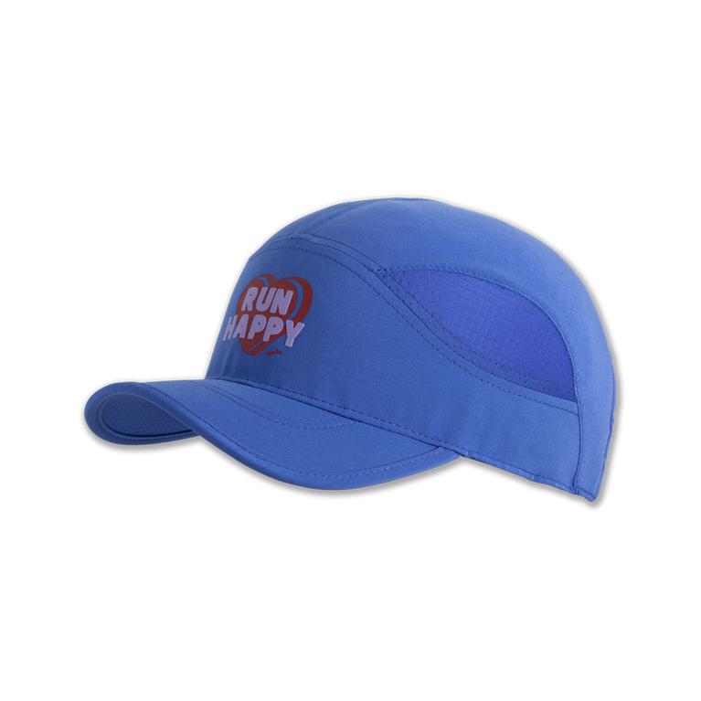 Brooks CHASER Running Hat Mens Sale - Bluetiful/Run Happy Heart (WAB469720)